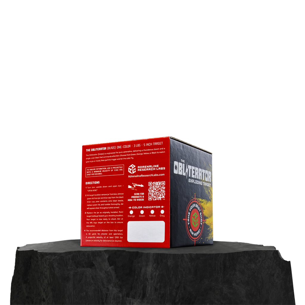 ARL Obliterator Ember: 3 Pound Exploding Target produces a one color explosion upon detonation