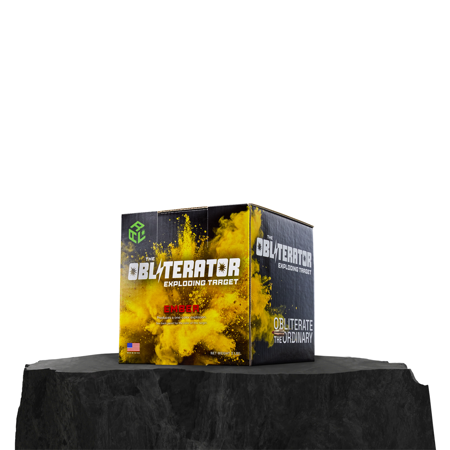ARL Obliterator Ember: 3 Pound Exploding Target produces a one color explosion upon detonation